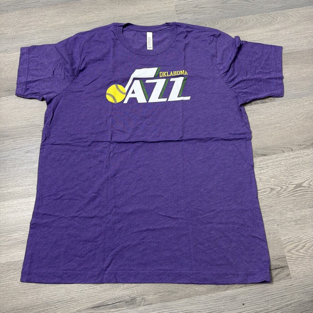 Cavas Oklahoma Jazz Logo Printed T Shirt Size XL